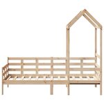 vidaXL Lit de jour avec toit 90x190 cm bois de pin massif