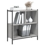 vidaXL Bibliothèque sonoma gris 72x28x77 5 cm bois d'ingénierie