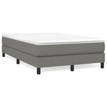 vidaXL Cadre de lit Gris foncé 120 x 200 cm Tissu
