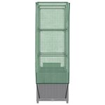 vidaXL Jardinière surélevée avec housse aspect rotin 80x40x138 cm