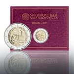Pièce de monnaie 2 euro commémorative Vatican 2021 BU – Dante Alighieri