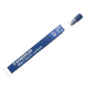 Etui de 12 mines 'Mars micro carbon' 0 7 mm 2B STAEDTLER