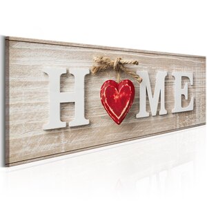 Tableau - home: red l x h en cm 120x40