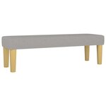 vidaXL Sommier à lattes de lit avec matelas Gris clair 160x200cm Tissu