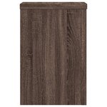 vidaXL Supports pour plantes 2 Pièces chêne marron bois d'ingénierie