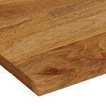 vidaXL Dessus de table à bord vivant 40x40x3 8 cm bois massif manguier