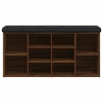 vidaXL Banc à chaussures chêne marron 102x32x50 cm bois d'ingénierie