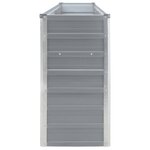 vidaXL Jardinière 320x40x77 cm Acier galvanisé Gris
