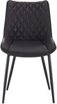 Chaises de cuisine 2 pièces synthétique anthracite 19_0000526