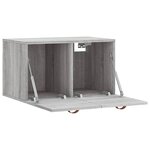 vidaXL Armoire murale Sonoma gris 60x36 5x35 cm Bois d'ingénierie