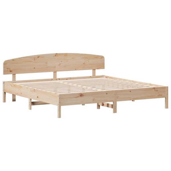 vidaXL Cadre de lit sans matelas 200x200 cm bois massif de pin