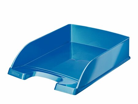 Corbeille à Courrier Plus WOW A4 Polystyrène Superposable Bleu LEITZ