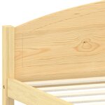 vidaXL Cadre de lit Bois de pin massif 160x200 cm