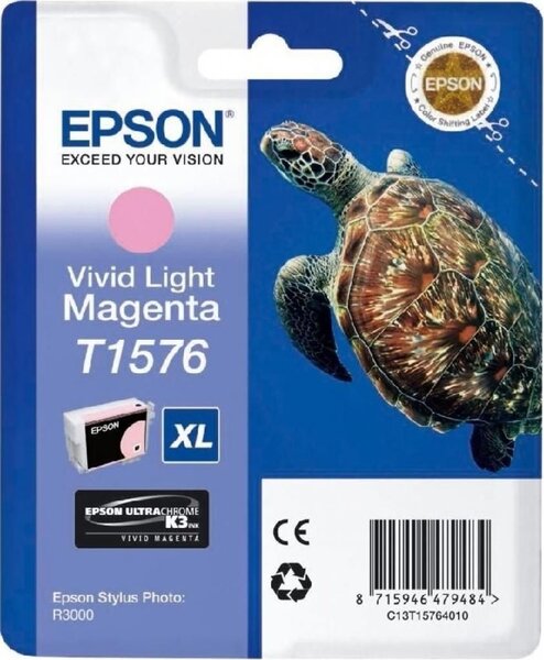 Cartouche d'encre epson tortue t1576 xl (magenta clair)