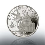 Pièce de monnaie 10 euro Vatican 2021 argent BE – UNESCO