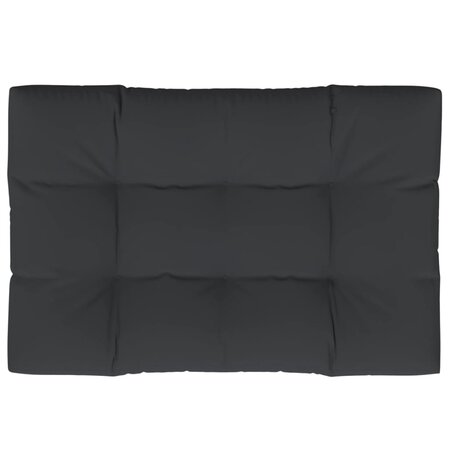 vidaXL Coussin de palette noir 120x80x12 cm tissu