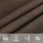 vidaXL Voile d'ombrage 160 g/m² Marron 3/4x2 m PEHD