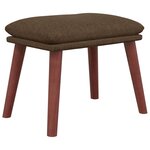 vidaXL Repose-pied Marron 45x29 5x35 cm Tissu