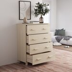 vidaXL Buffet HAMAR Marron miel 79x40x103 5 cm Bois massif de pin