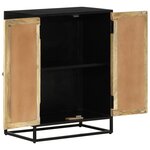 vidaXL Buffet avec 2 portes 55x35x75 cm bois massif manguier et fer