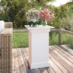 vidaXL Support à fleurs Blanc 40x40x60 cm Bois de pin solide