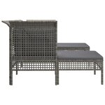 Salon de jardin meuble d'extérieur ensemble de mobilier 5 pièces avec coussins gris résine tressée 02_0016414