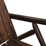vidaXL Chaise à bascule de jardin 69x96x101 cm bois massif d'épicéa