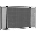 vidaXL Moustiquaire extensible pour fenêtres Blanc (75-143)x50 cm