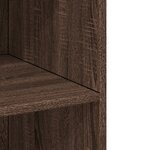 vidaXL Buffet haut chêne marron 70x41x185 cm bois d'ingénierie