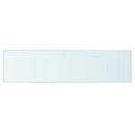 vidaXL Panneau d’étagère Verre transparent 60 x 15 cm