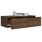 vidaXL Armoires murales 2Pièces Chêne marron 68x30x20cm Bois d'ingénierie