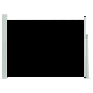 vidaXL Auvent latéral rétractable de patio 120x500 cm Noir
