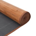 vidaXL Tapis rectangulaire naturel 60x200 cm bambou
