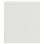 vidaXL Tables de chevet 2 Pièces blanc 34 5x39x44 cm acier