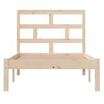 vidaXL Cadre de lit 90x190 cm Simple Bois massif