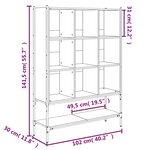 vidaXL Bibliothèque chêne marron 102x30x141 5 cm bois d'ingénierie