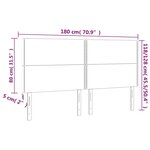 vidaXL Têtes de lit 4 Pièces Blanc 90x5x78/88 cm Similicuir