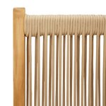 vidaXL Ensemble à manger de jardin 7Pièces beige polypropylène et bois
