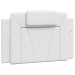 vidaXL Cadre de lit avec lumières LED blanc 90x200 cm similicuir