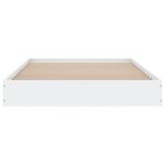 vidaXL Cadre de lit blanc 90x190 cm bois d'ingénierie