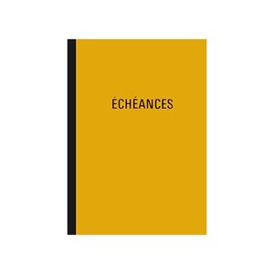 Cahier piqûre 'Echéances' 230 x 180 mm vertical 24 lignes 96 pages ELVE