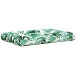 vidaXL Coussins de palette lot de 3 motif de feuilles tissu