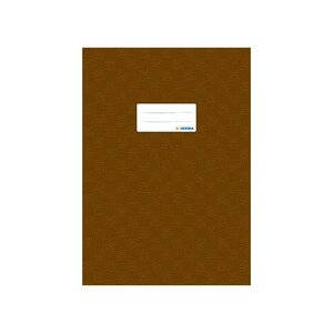 protège-cahiers format A4 en PP couverture marron HERMA