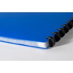 Protège-documents À Anneaux Et Pochettes Détachables 60 Vues - A4 - Bleu - X 4 - Exacompta