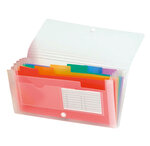 Trieur pocket PP 7 Compartiments 14x26 CRYSTAL x 5 EXACOMPTA