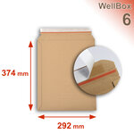 Lot de 50 enveloppes carton wellbox 6 format 292x374 mm