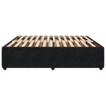 vidaXL Cadre de lit Noir 180 x 200 cm Velours