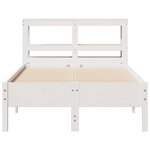 vidaXL Cadre de lit sans matelas blanc 100x200 cm bois de pin massif