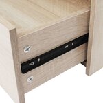 vidaXL Buffet avec 4 tiroirs 60 x 30 5 x 71 cm Couleur de chêne