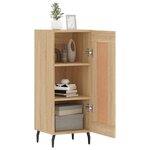 vidaXL Buffet Chêne sonoma 34 5x34x90 cm Bois d'ingénierie